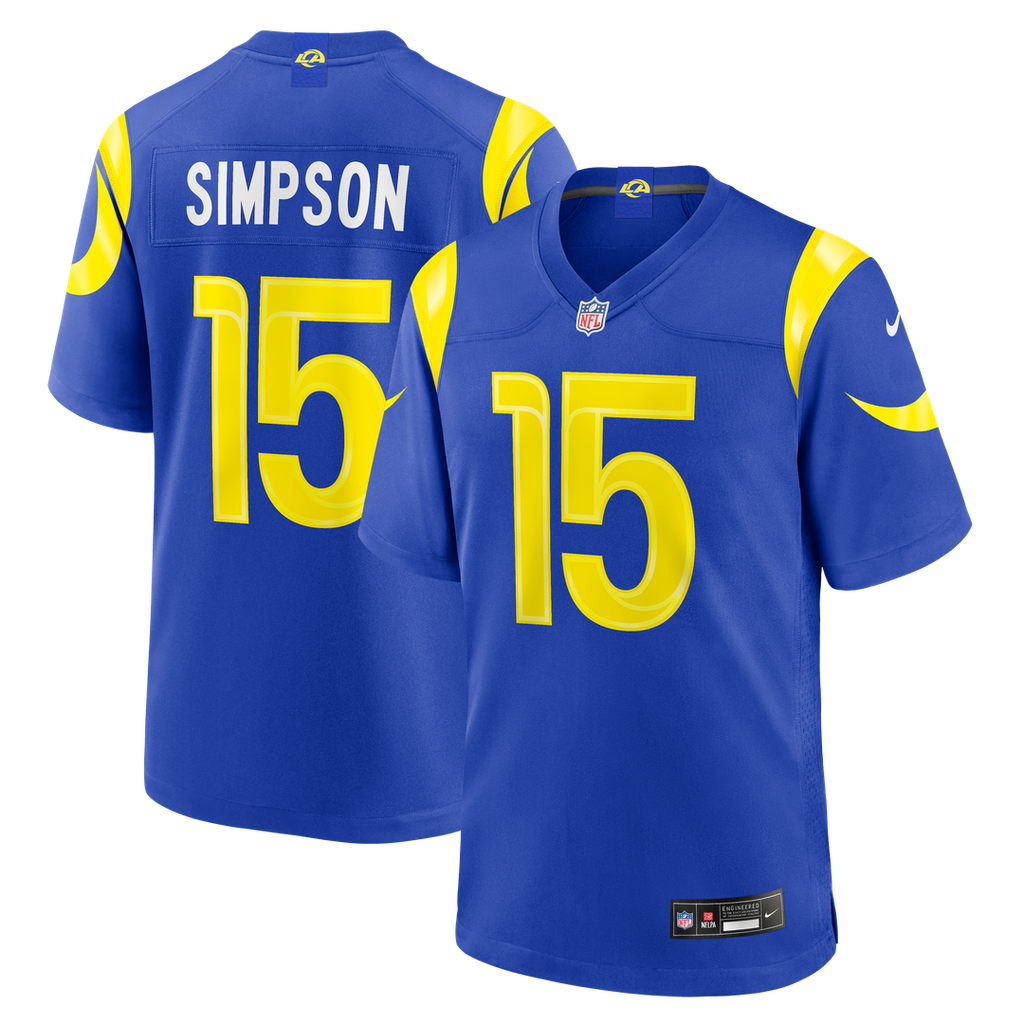 Ty Simpson Los Angeles Rams Nike 2026 NFL Draft First Round Pick No. 13 Team Game Official Jersey - Royal
