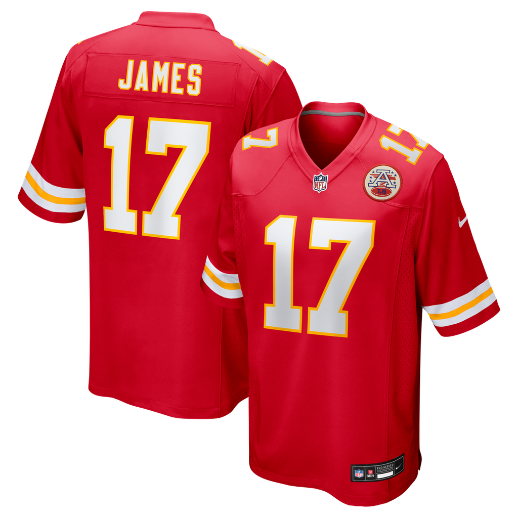 Richie James Kansas City Chiefs Nike Game Official Jersey - Red