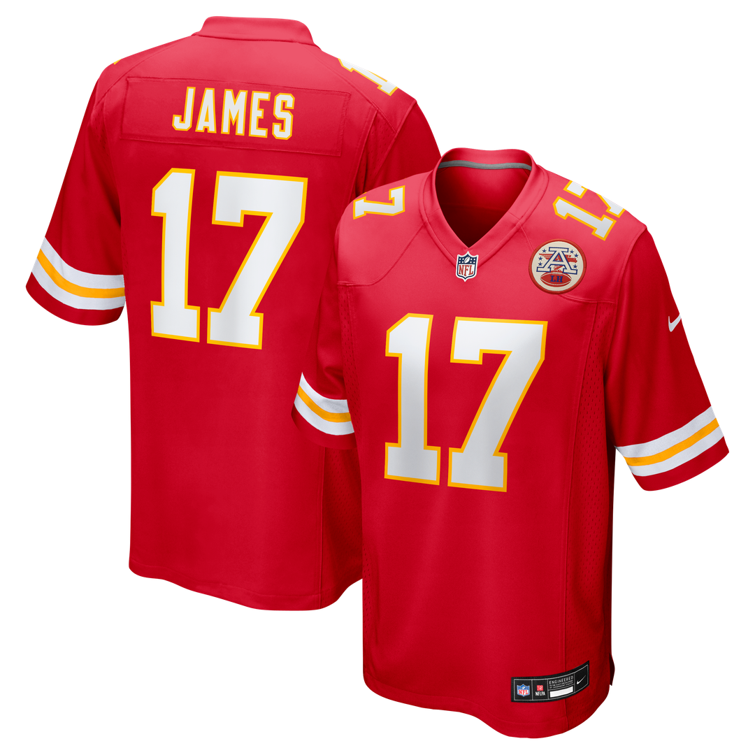 Richie James Kansas City Chiefs Nike Game Official Jersey - Red