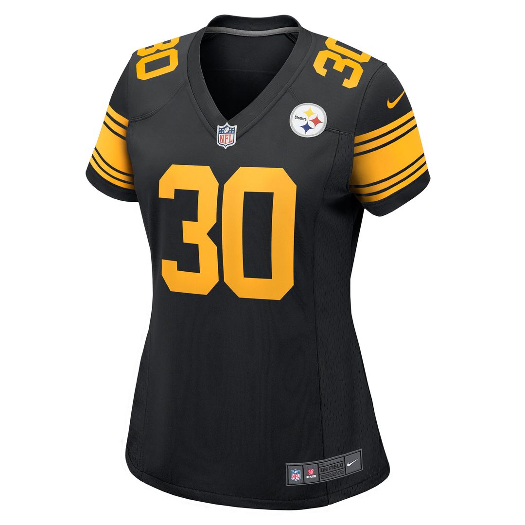 Jaylen Warren Pittsburgh Steelers Nike Women's Alternate Game Jersey - Black