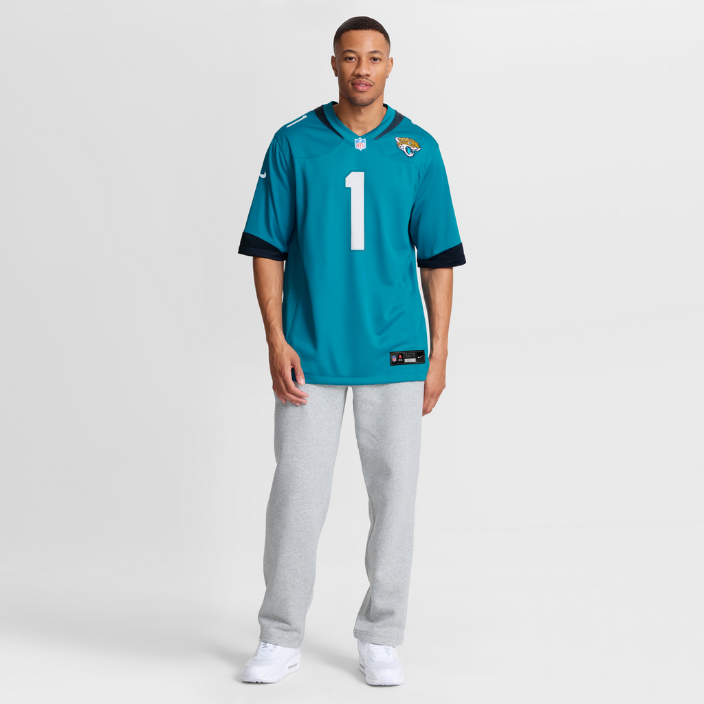 Number 1 Dad Jacksonville Jaguars Nike Game Official Jersey - Teal