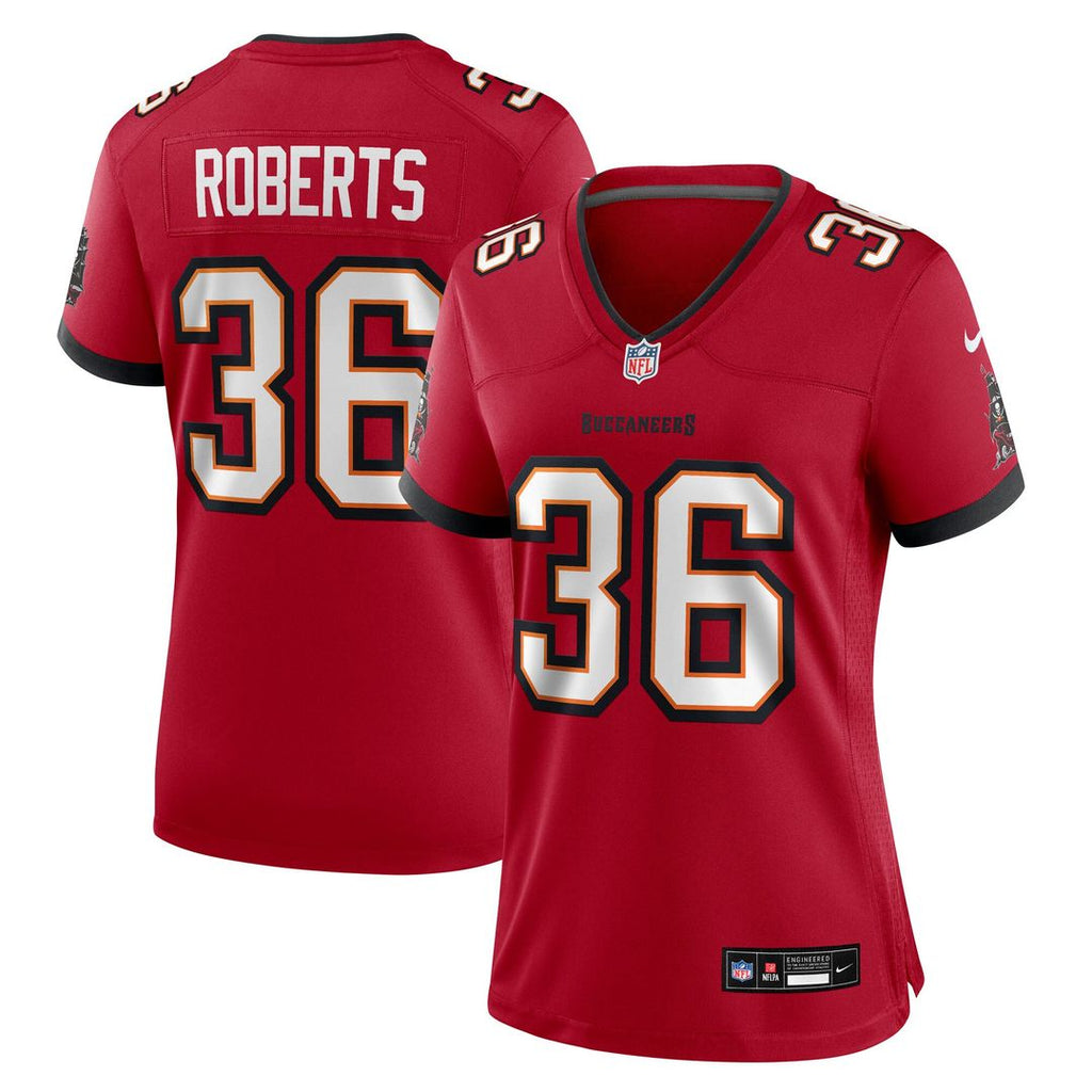 JJ Roberts Tampa Bay Buccaneers Nike Women's Team Game Official Jersey -  Red