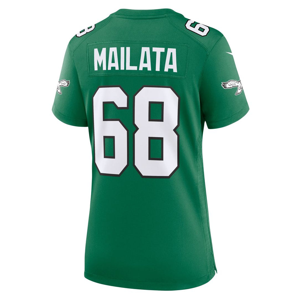 Jordan Mailata Philadelphia Eagles Nike Women's Team Game Official Jersey - Midnight Green