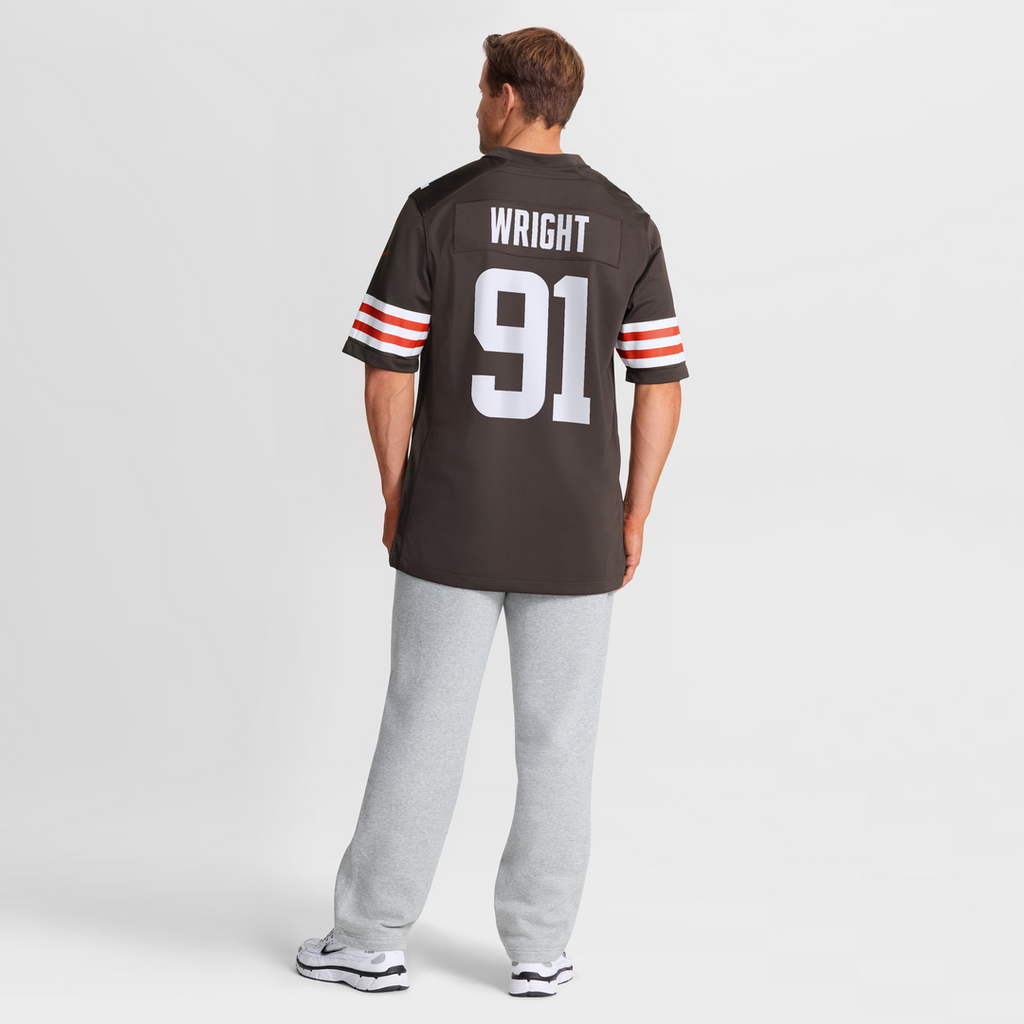 Alex Wright Cleveland Browns Nike Team Game Official Jersey -  Brown