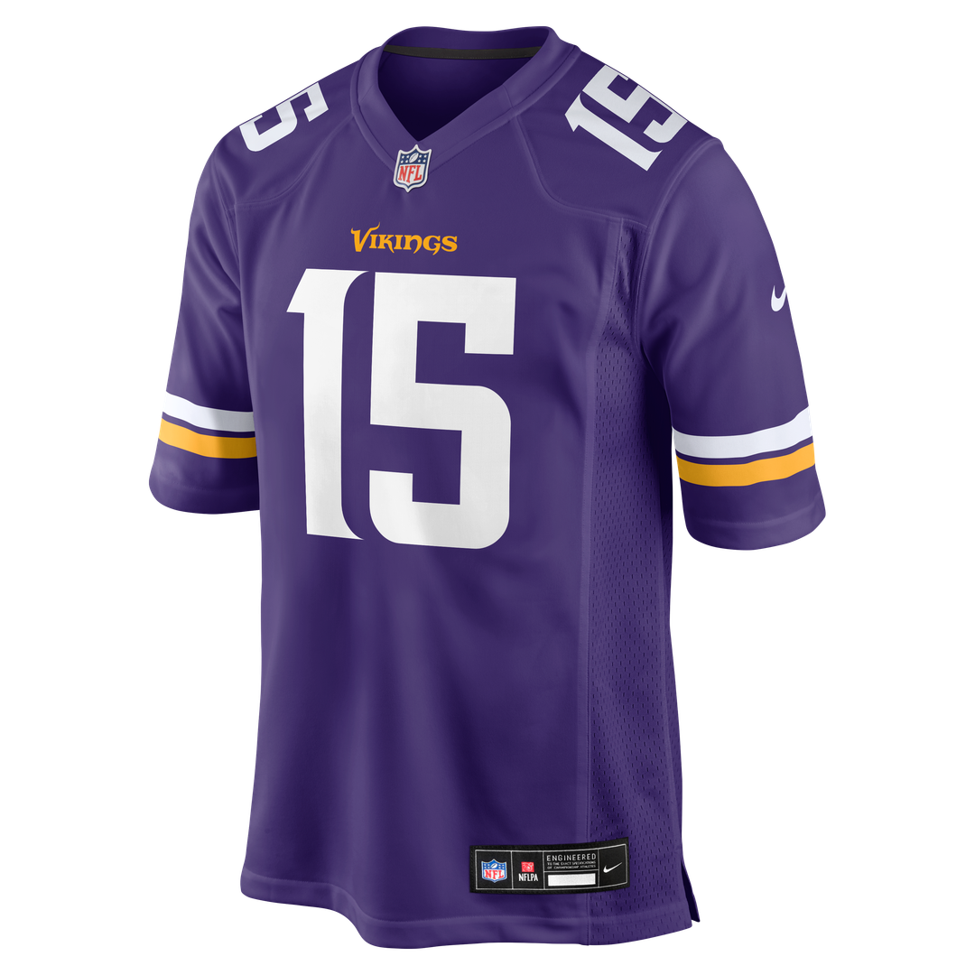 Dallas Turner Minnesota Vikings Nike Game Jersey - Purple