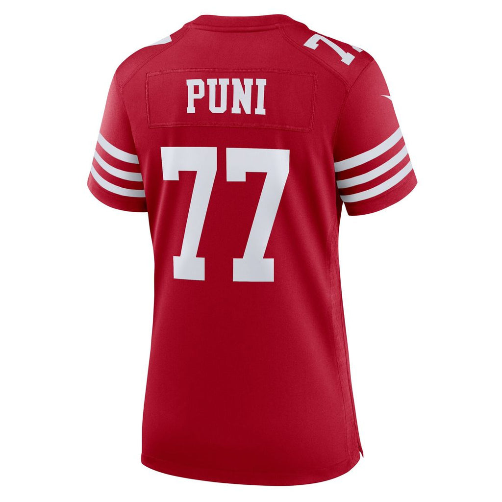 Dominick Puni San Francisco 49ers Nike Women's Team Game Jersey - Scarlet