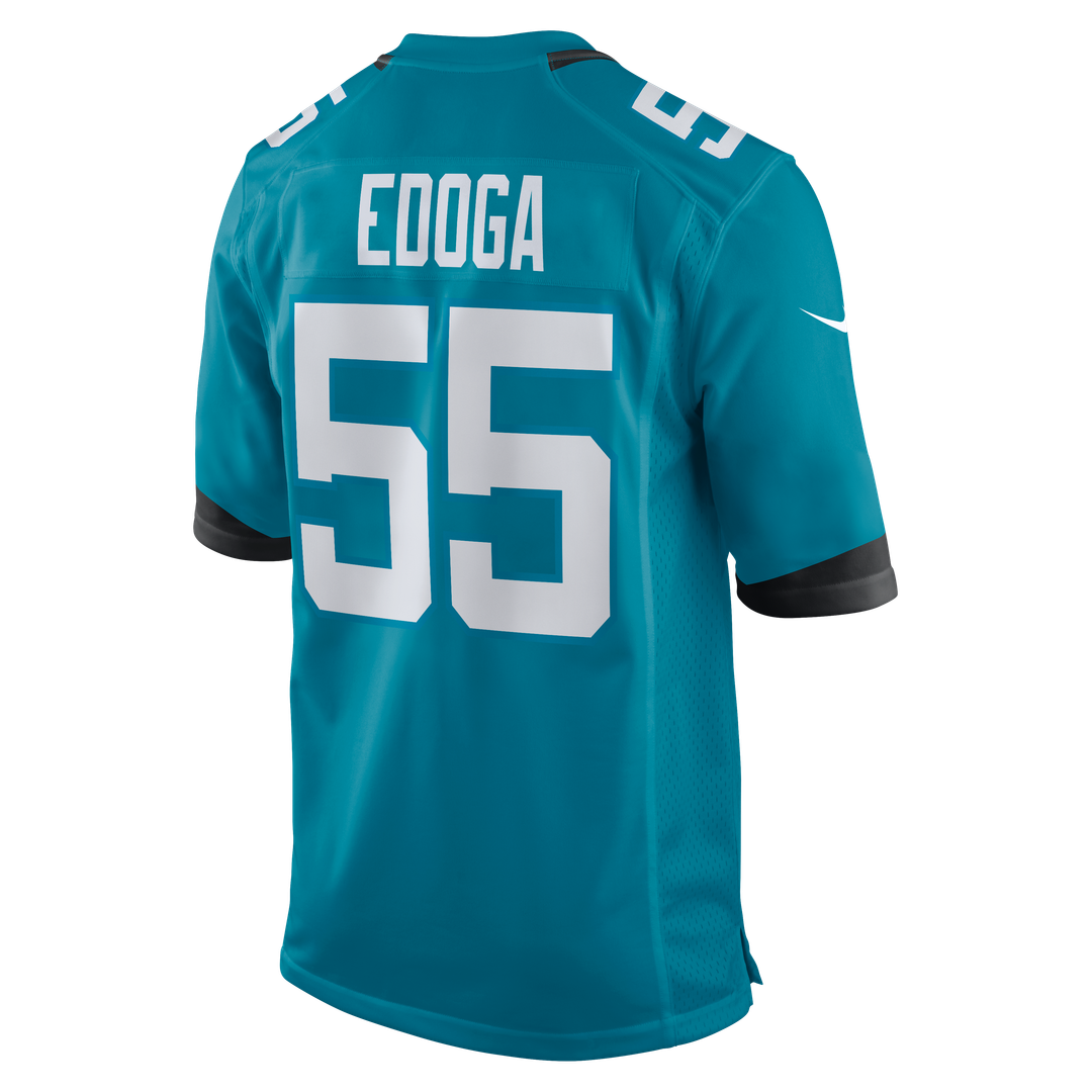 Chuma Edoga Jacksonville Jaguars Nike Team Game Jersey - Teal