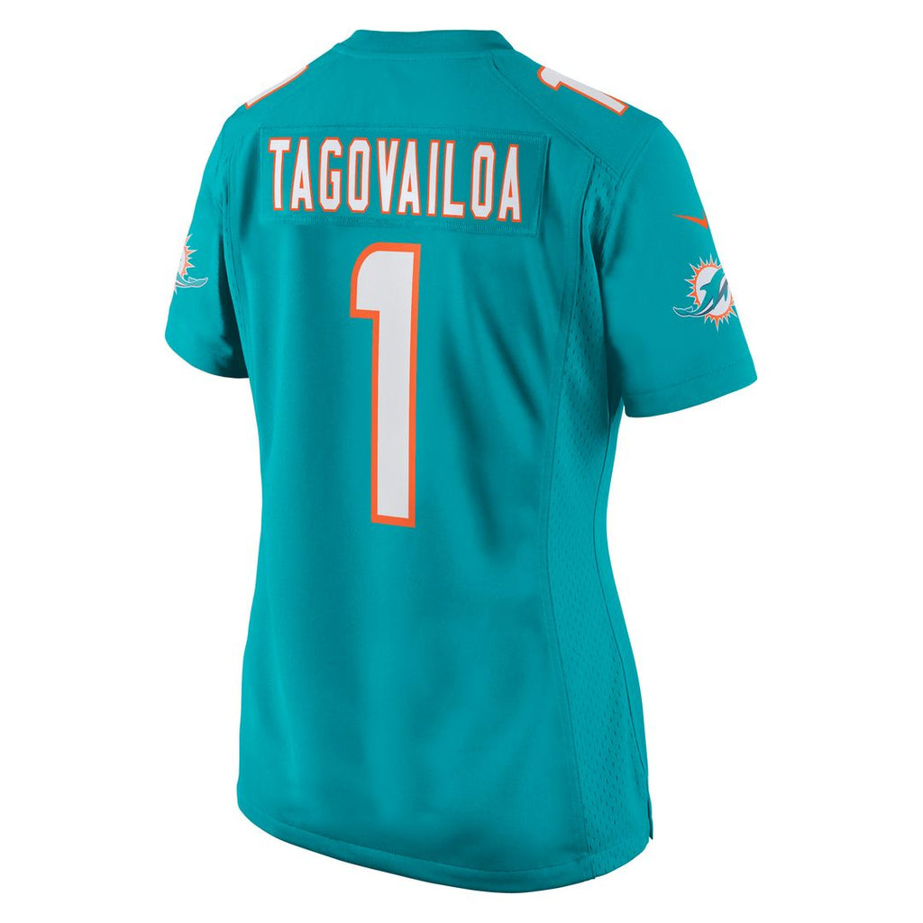 Tua Tagovailoa Miami Dolphins Nike Women's  Game Official Jersey -  Aqua
