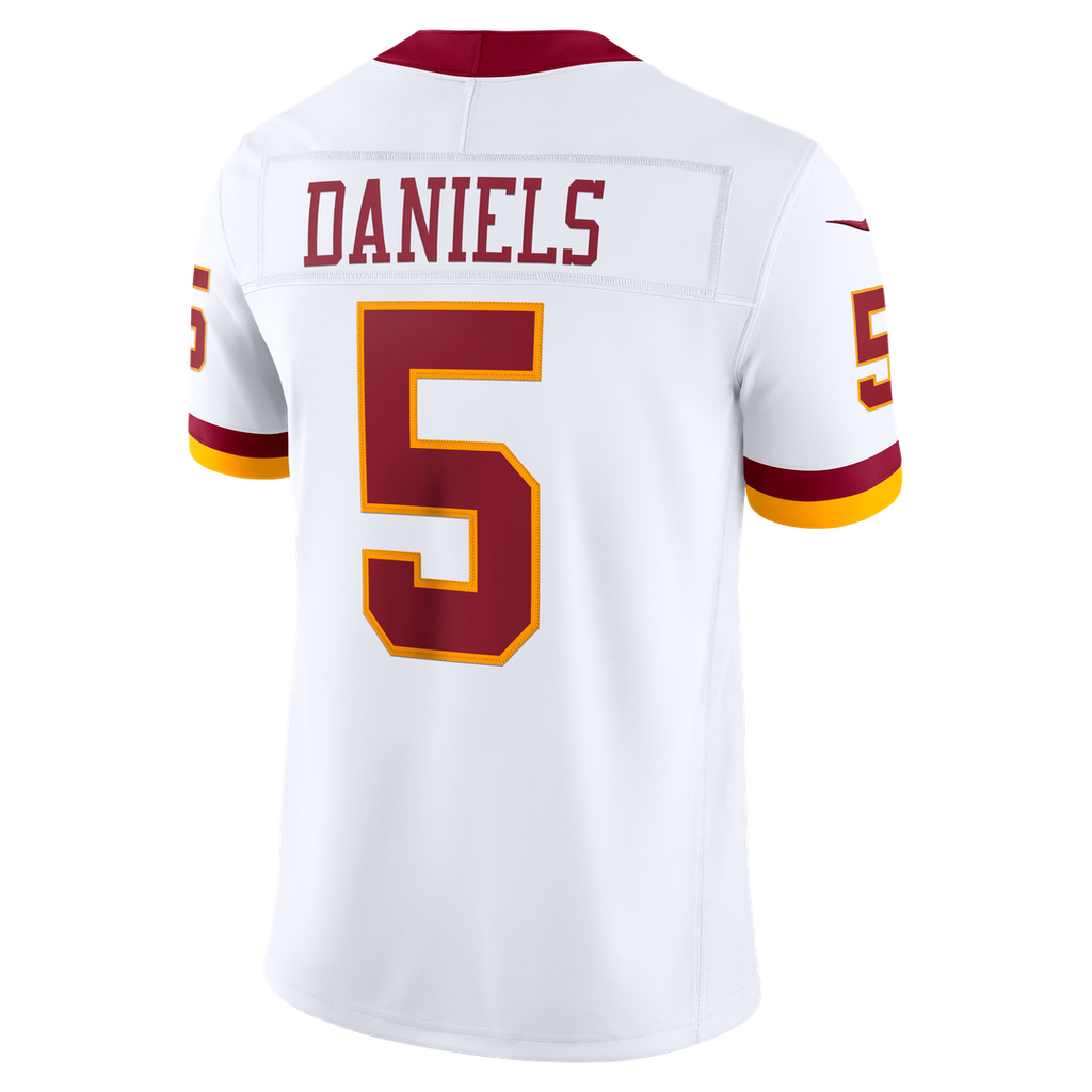 Jayden Daniels Washington Commanders Nike Vapor F.U.S.E. Stitched Limited Official Jersey - White