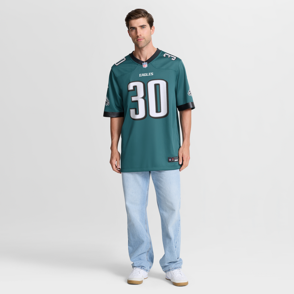 Jihaad Campbell Philadelphia Eagles Nike Game Player Official Jersey - Green