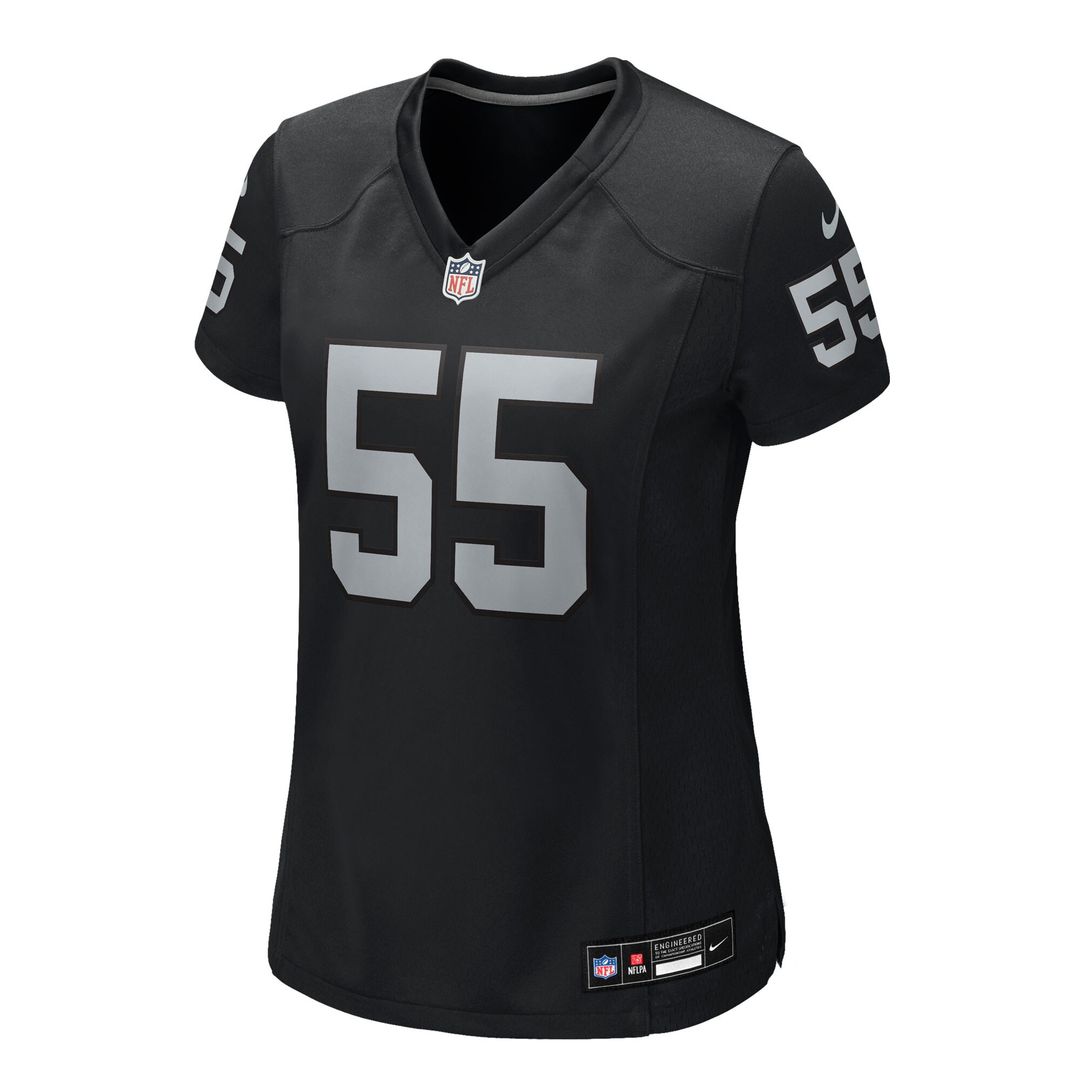 Cody Lindenberg Las Vegas Raiders Nike Women's Team Game Jersey - Black