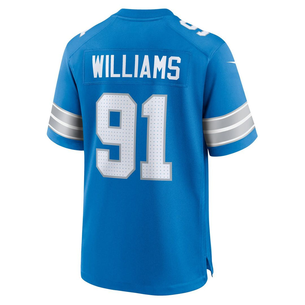 Tyleik Williams Detroit Lions Nike Team Game Official Jersey - Blue