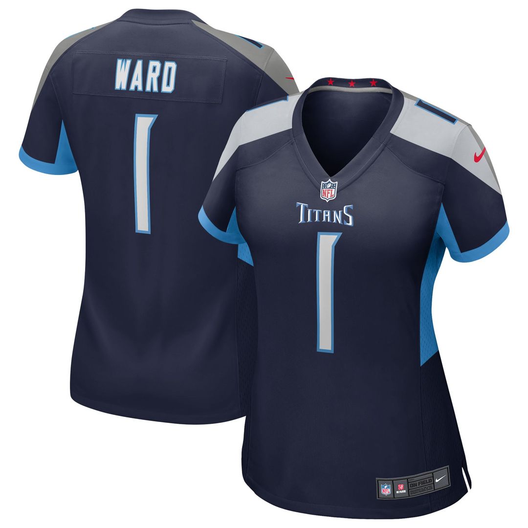 Cameron Ward Tennessee Titans Nike Women's Alternate Game Official Jersey - Navy