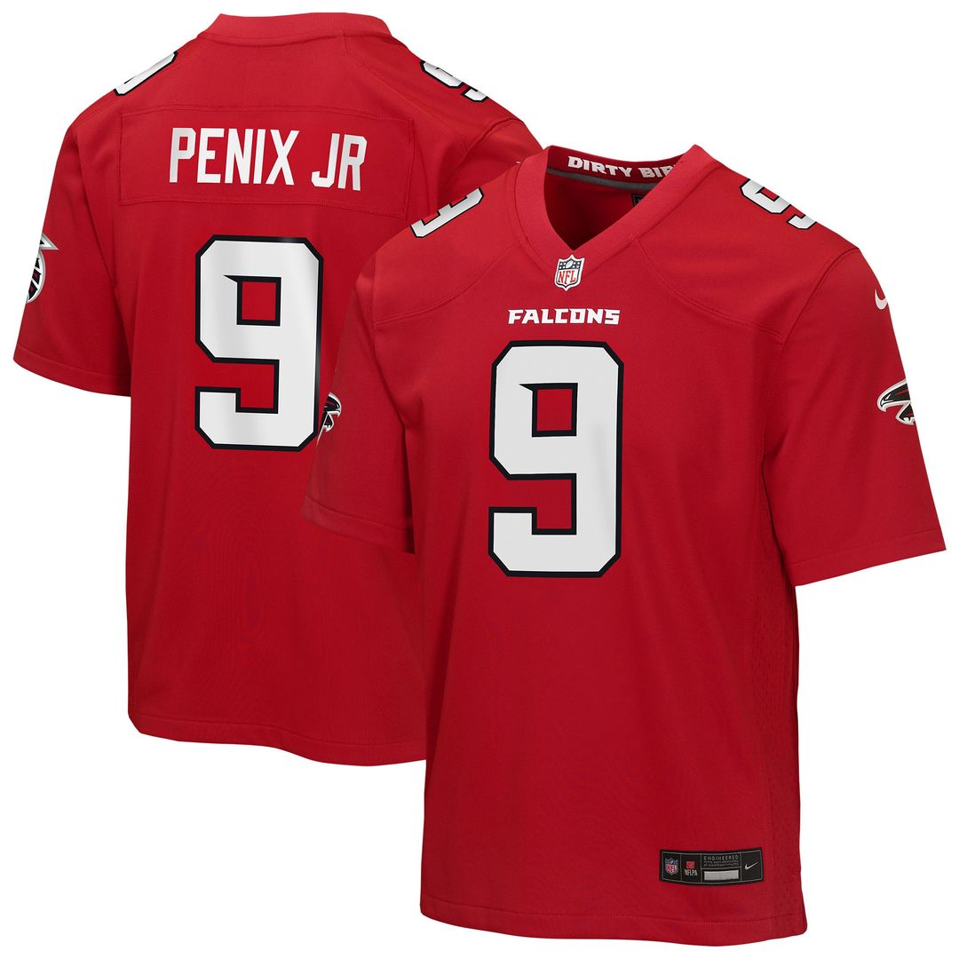 Michael Penix Jr. Atlanta Falcons Nike Youth Alternate Game Official Jersey - Black