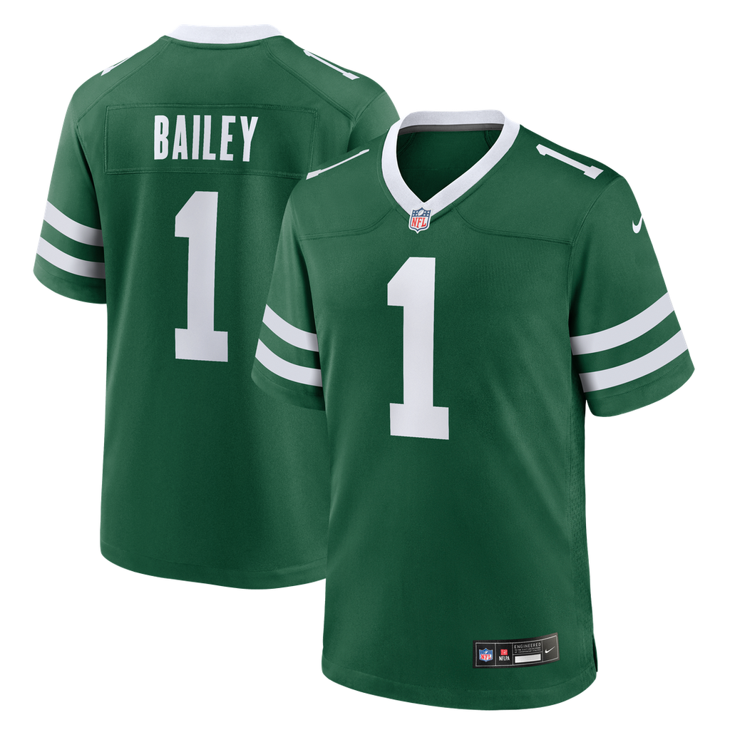 David Bailey New York Jets Nike 2026 NFL Draft First Round Pick No. 2 Team Game Official Jersey - Legacy Green