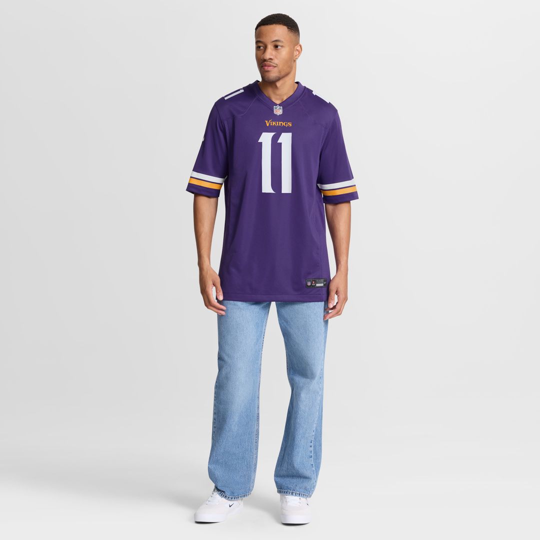 Carson Wentz Minnesota Vikings Nike Team Game Official Jersey -  Purple