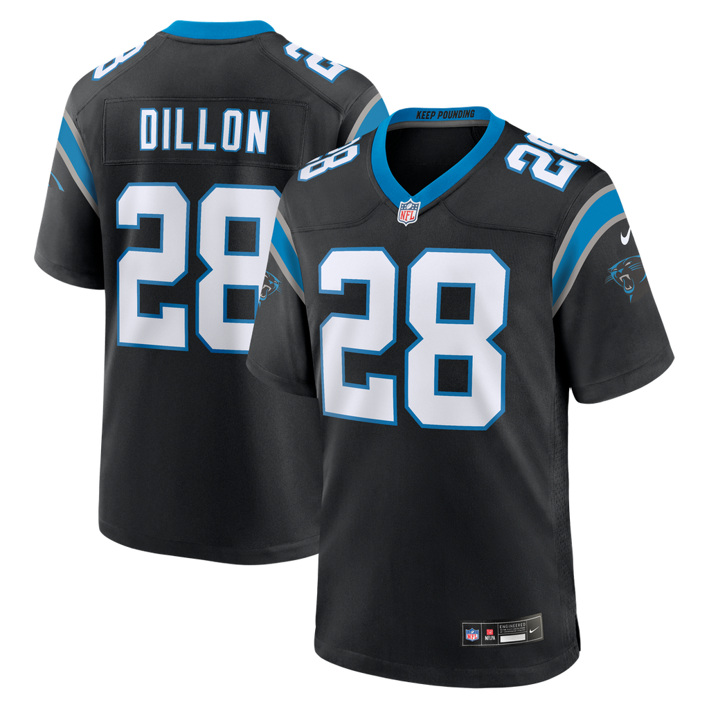 AJ Dillon Carolina Panthers Nike Team Game Jersey - Black