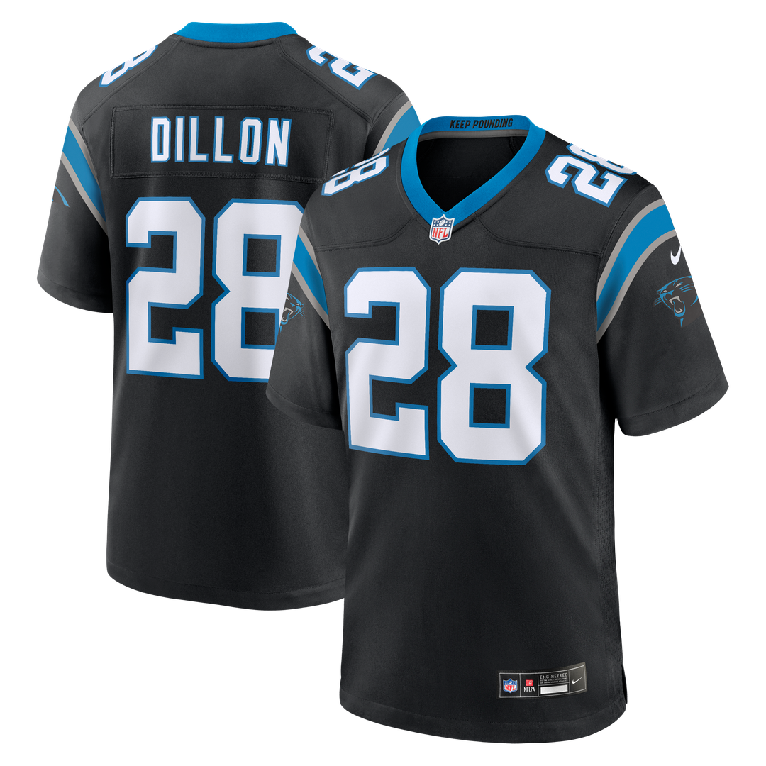 AJ Dillon Carolina Panthers Nike Team Game Jersey - Black