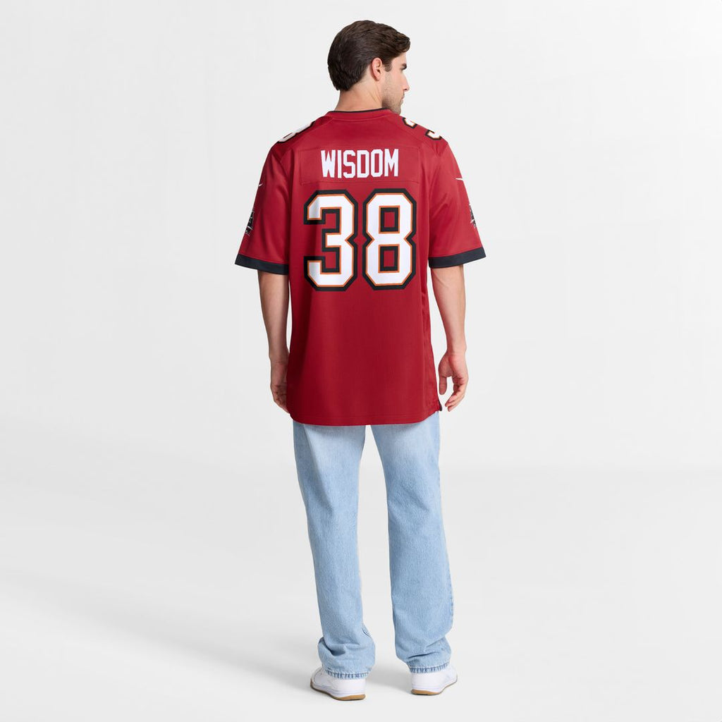 Rashad Wisdom Tampa Bay Buccaneers Nike Team Game Official Jersey -  Red