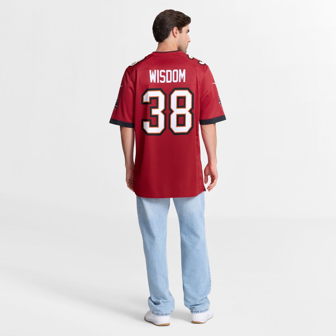 Rashad Wisdom Tampa Bay Buccaneers Nike Team Game Official Jersey -  Red