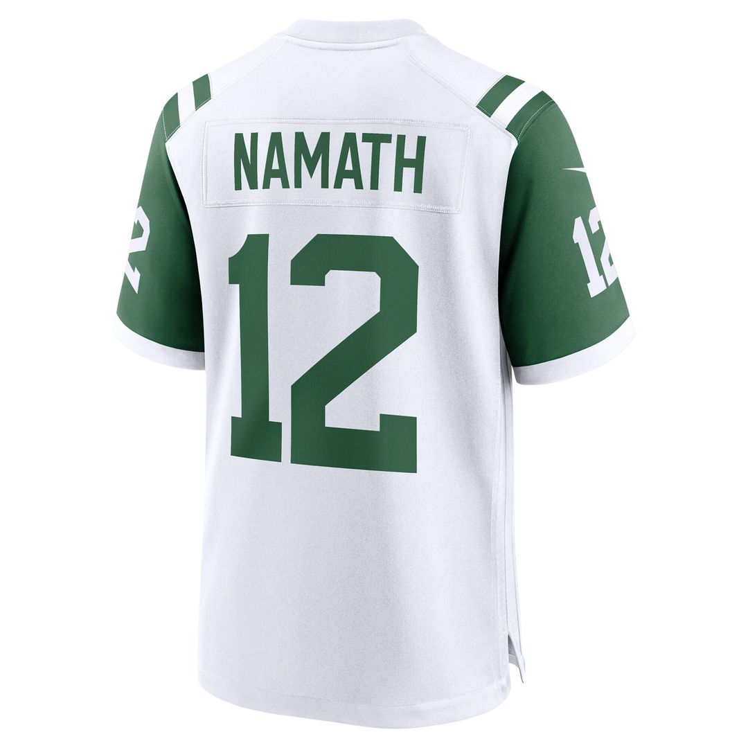 Joe Namath New York Jets Nike Classic Alternate Retired Player Game Official Jersey - White