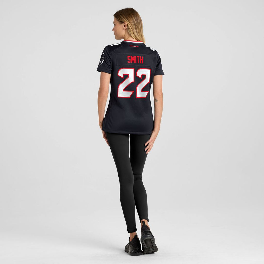 Jaylin Smith Houston Texans Nike Women's Team Game Official Jersey -  Navy