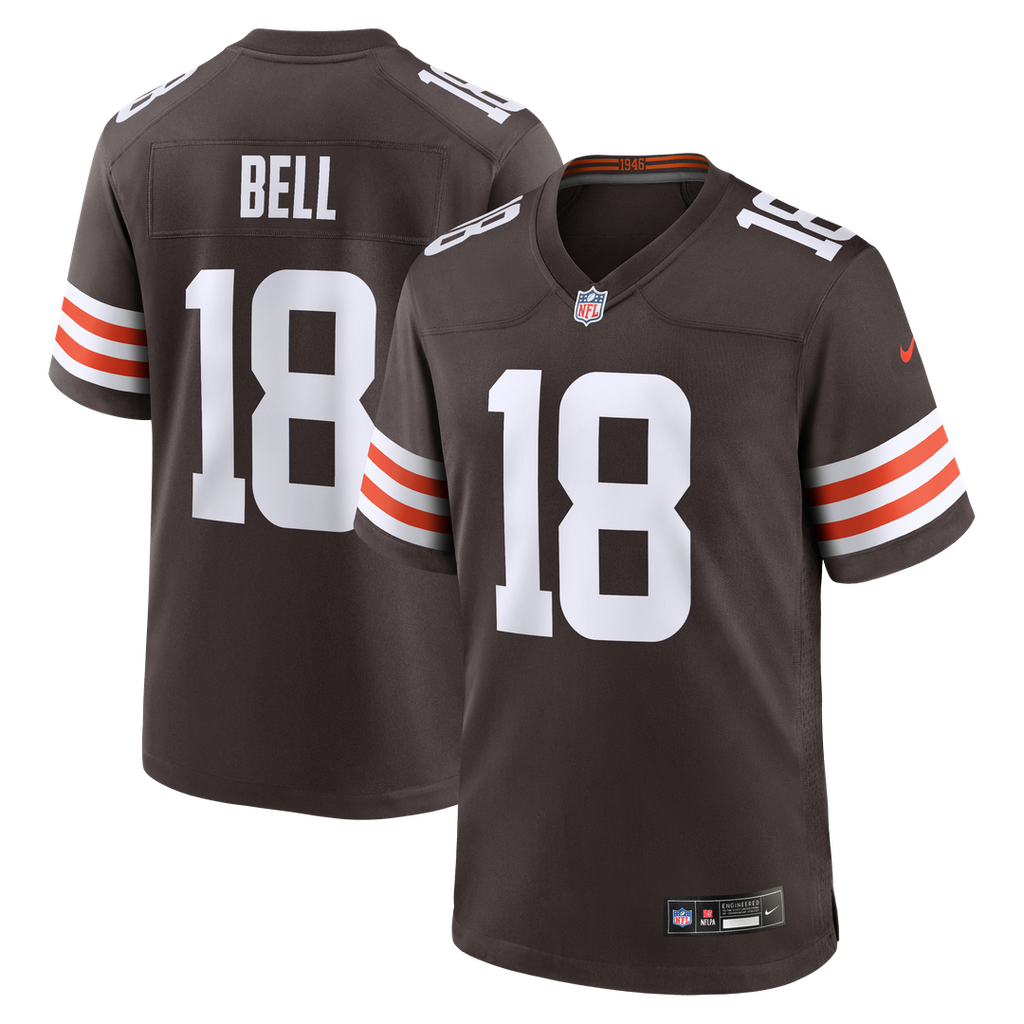 David Bell Cleveland Browns Nike Game Official Jersey - Brown
