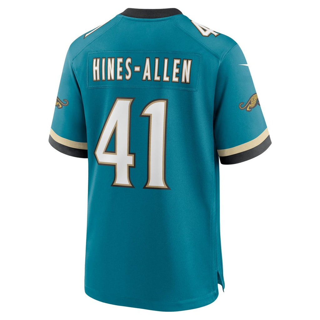 Josh Hines-Allen Jacksonville Jaguars Nike Prowler Throwback Player Game Official Jersey - Teal