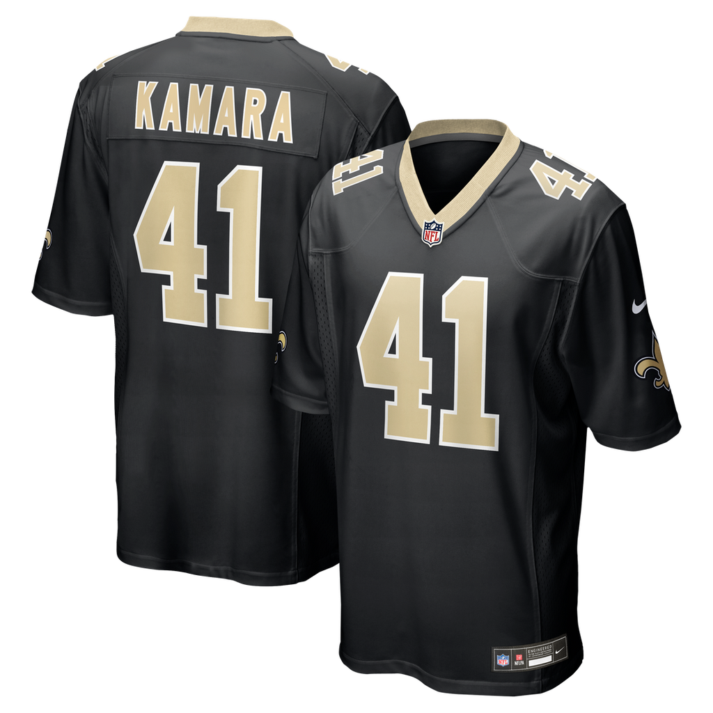 Alvin Kamara New Orleans Saints Nike Game Official Jersey - Black