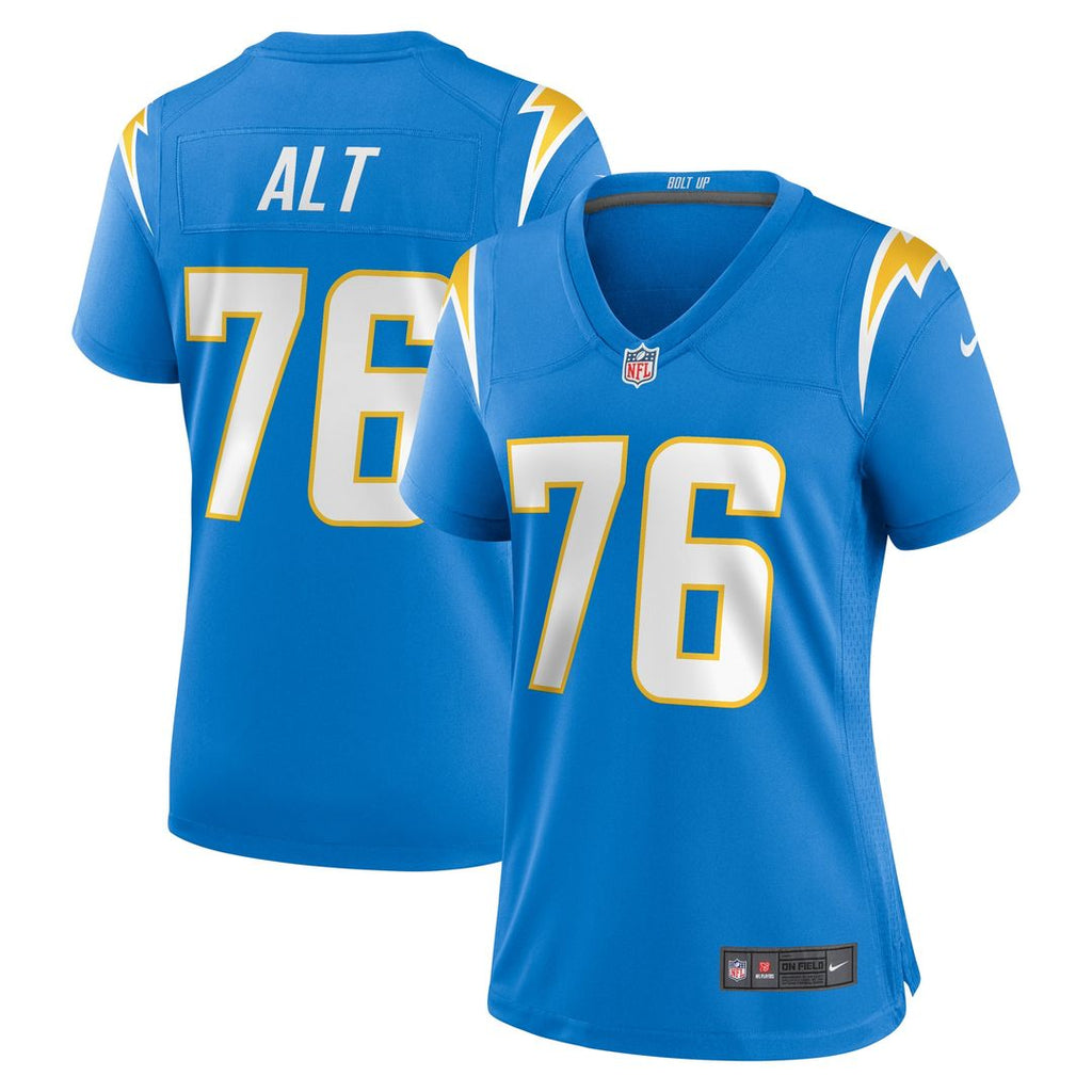 Joe Alt Los Angeles Chargers Nike Women's 2024 NFL Draft First Round Pick Player Game Official Jersey - Powder Blue