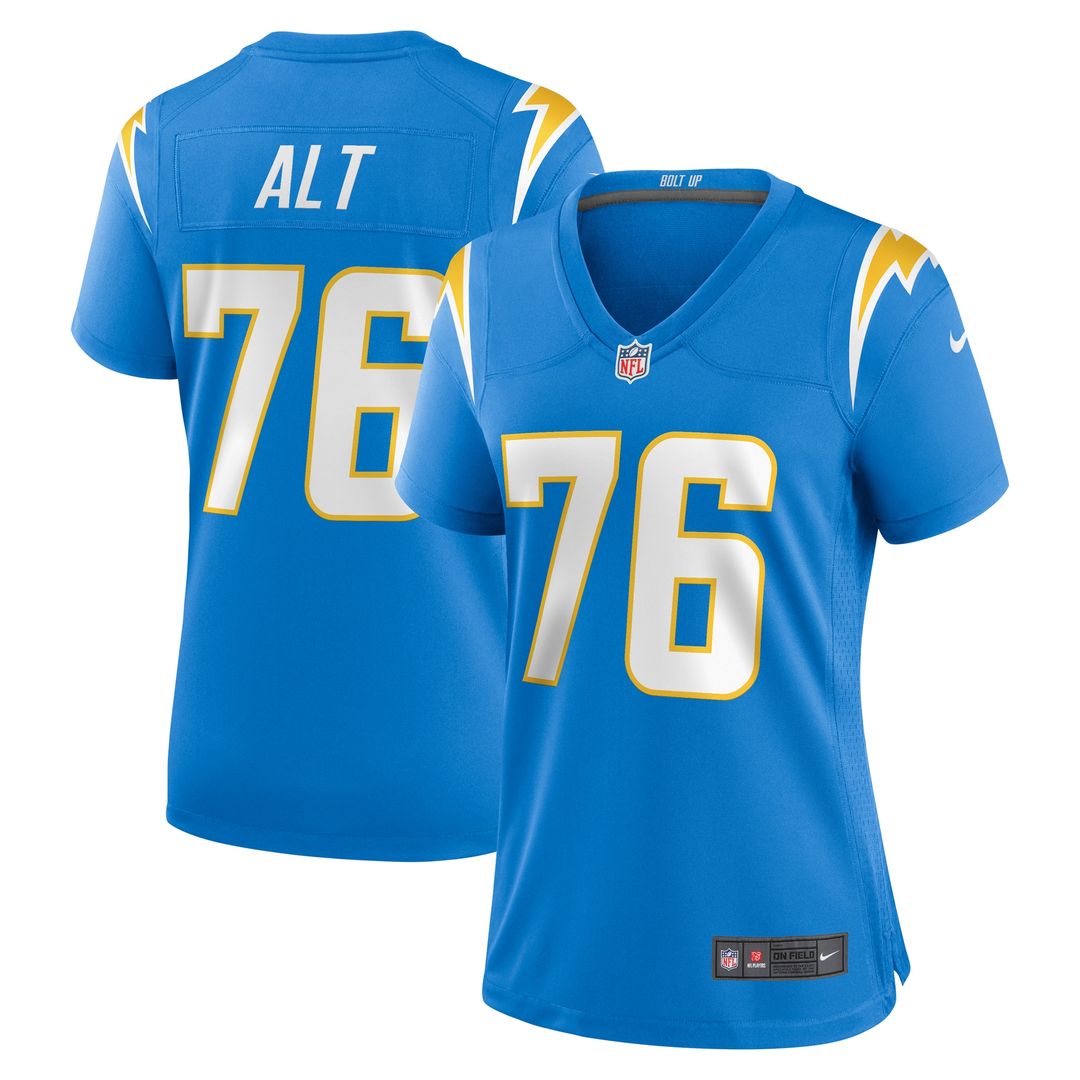 Joe Alt Los Angeles Chargers Nike Women's 2024 NFL Draft First Round Pick Player Game Official Jersey - Powder Blue