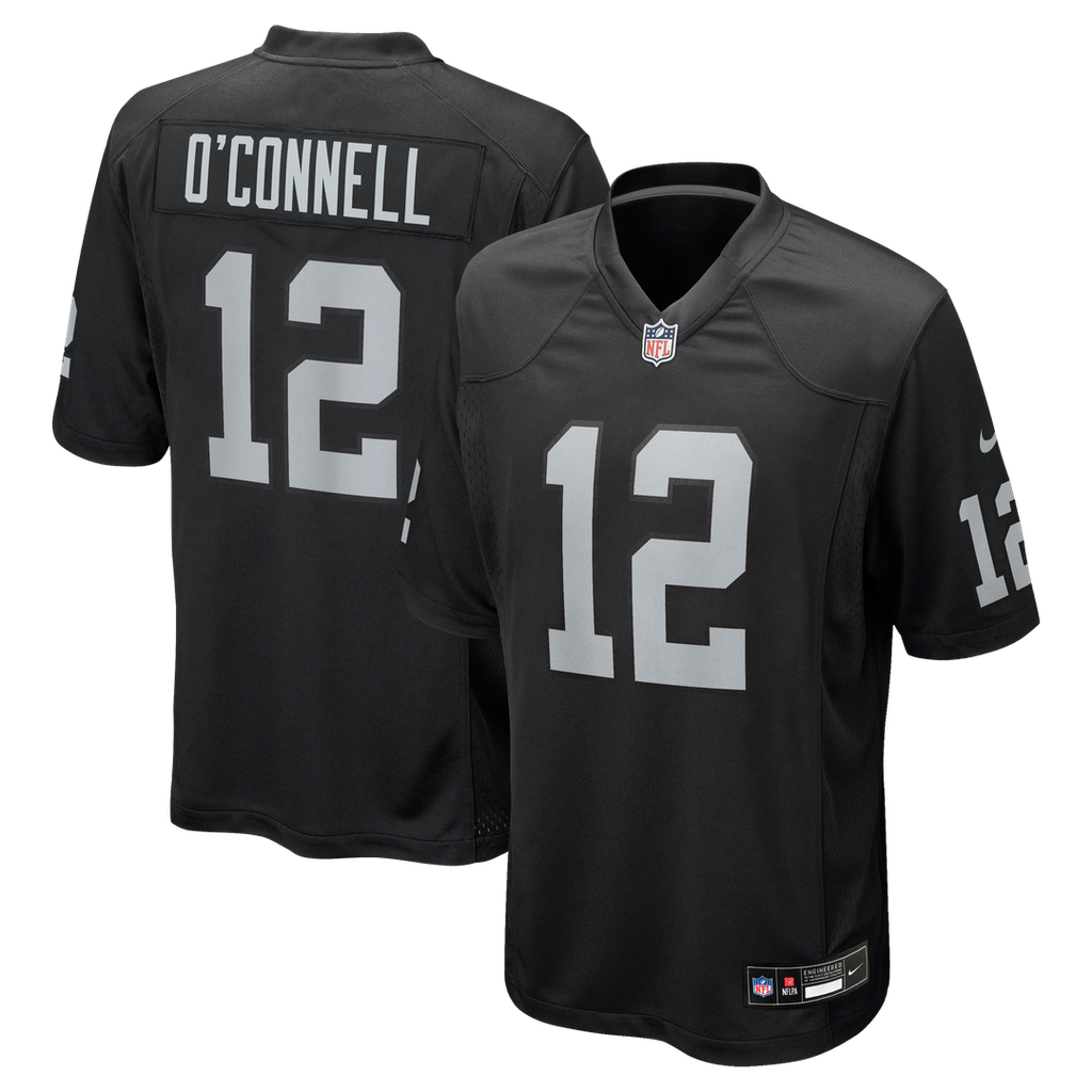 Aidan O'Connell Las Vegas Raiders Nike Team Game Jersey - Black