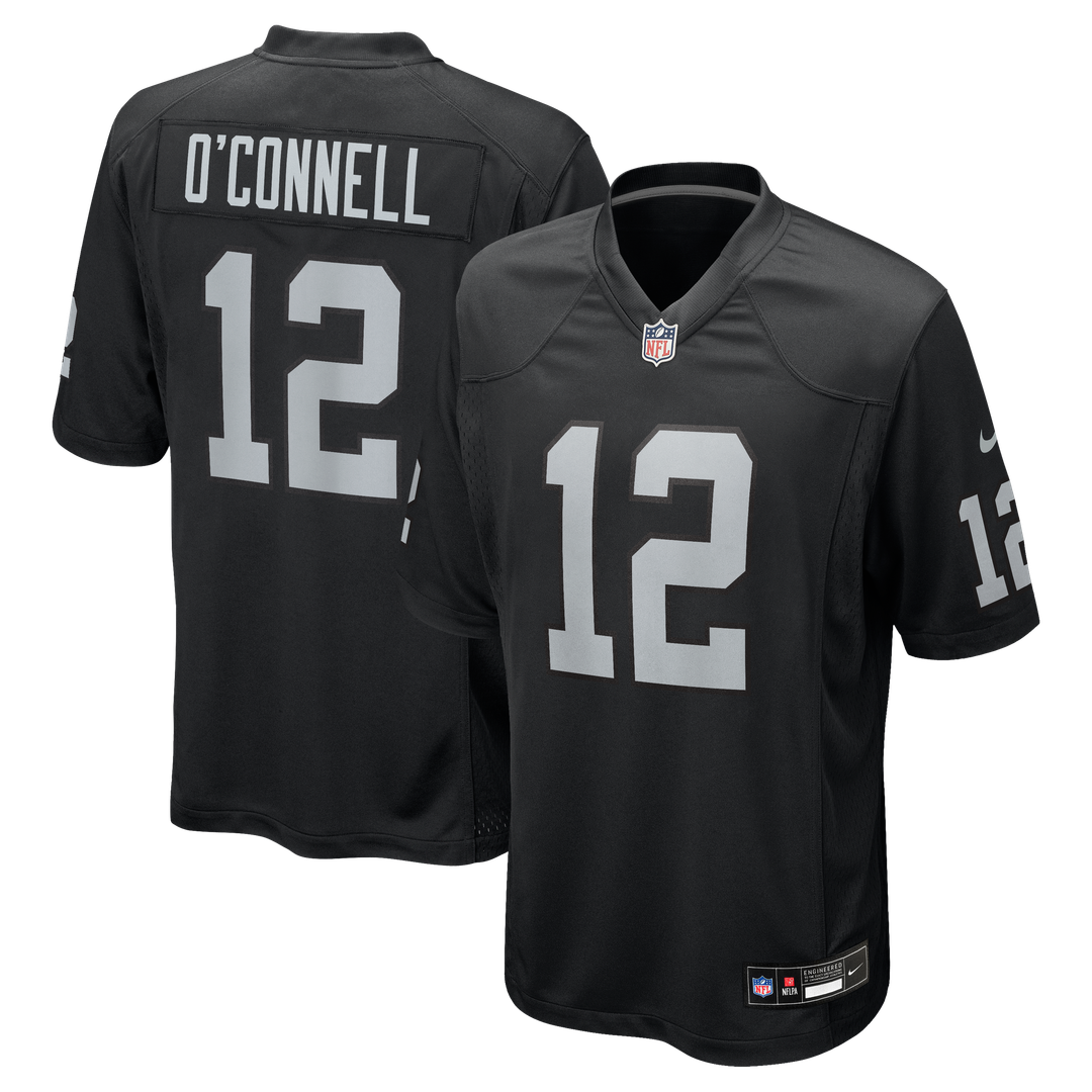Aidan O'Connell Las Vegas Raiders Nike Team Game Jersey - Black