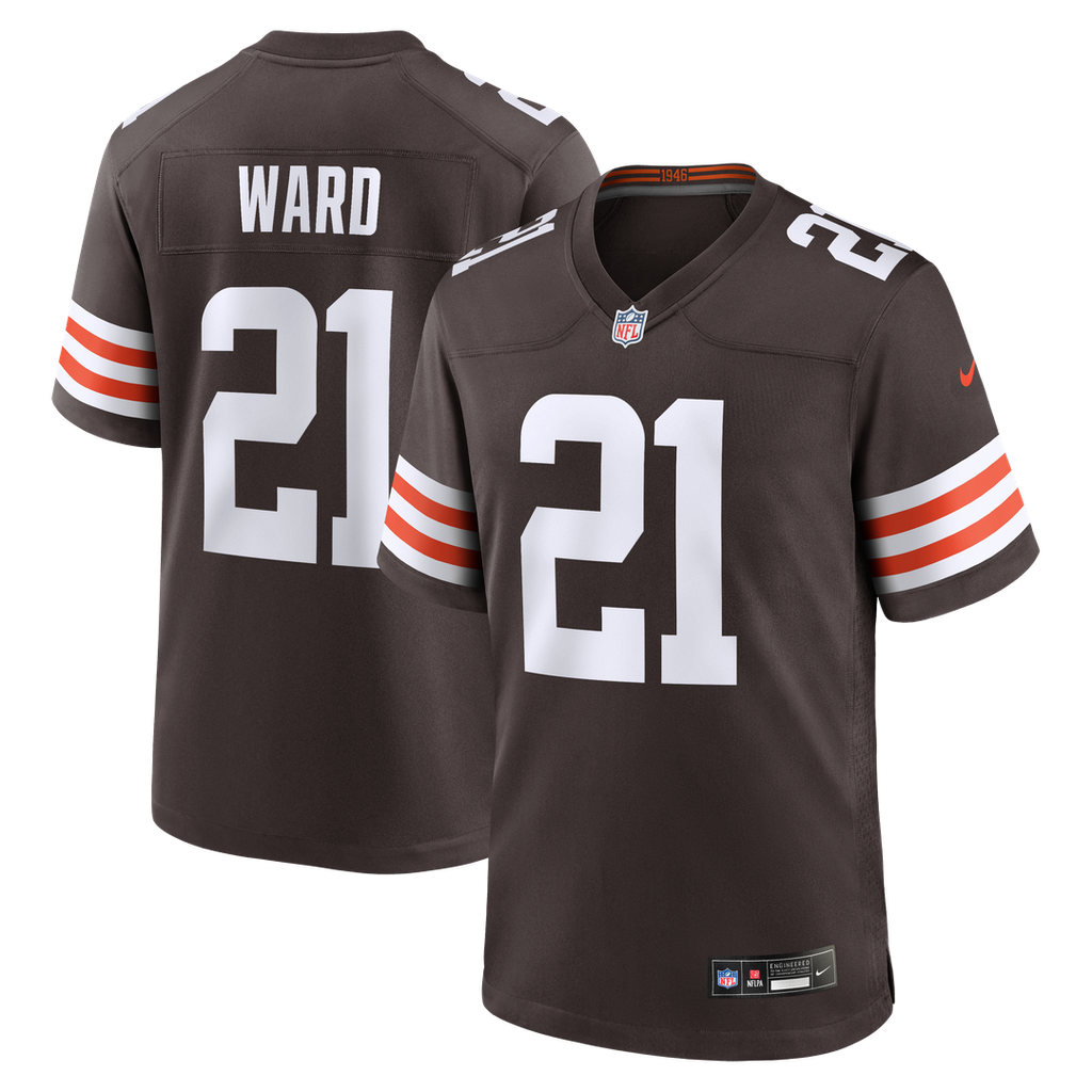 Denzel Ward Cleveland Browns Nike Player Game Official Jersey - Brown