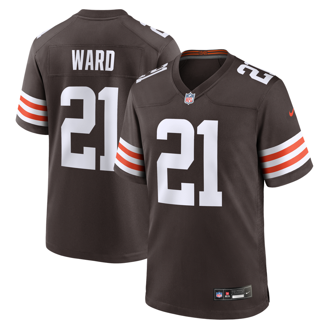 Denzel Ward Cleveland Browns Nike Player Game Official Jersey - Brown