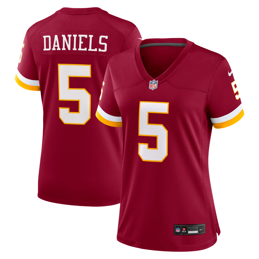 Jayden Daniels Washington Commanders Nike Women's Game Super Bowl Era Official Jersey - White