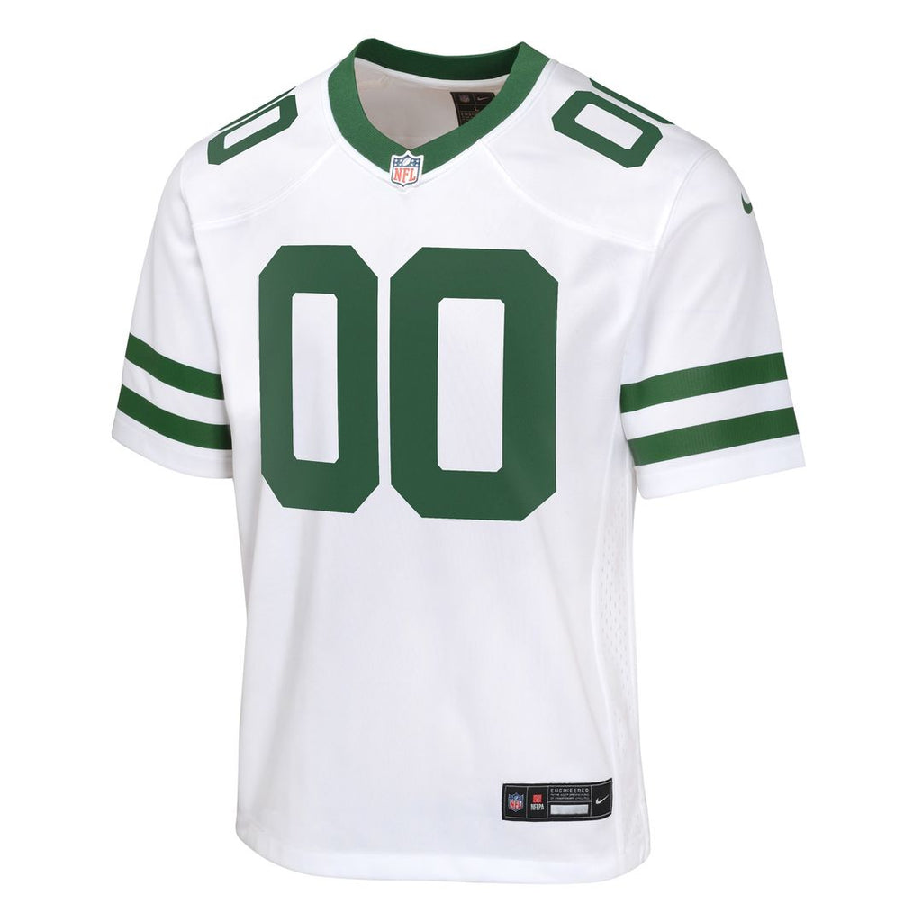 New York Jets Nike Youth Custom Game Official Jersey - Legacy White