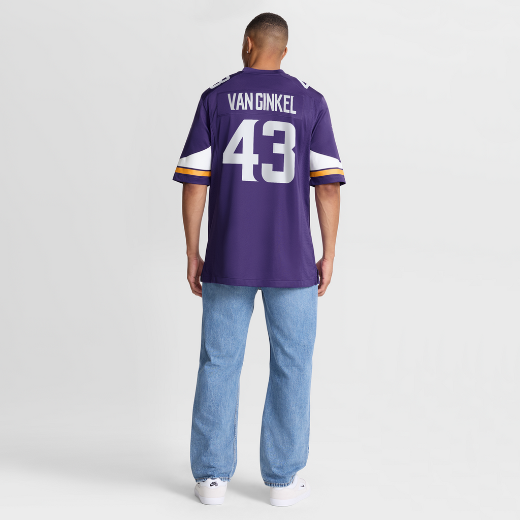 Andrew Van Ginkel Minnesota Vikings Nike Team Game Jersey - Purple