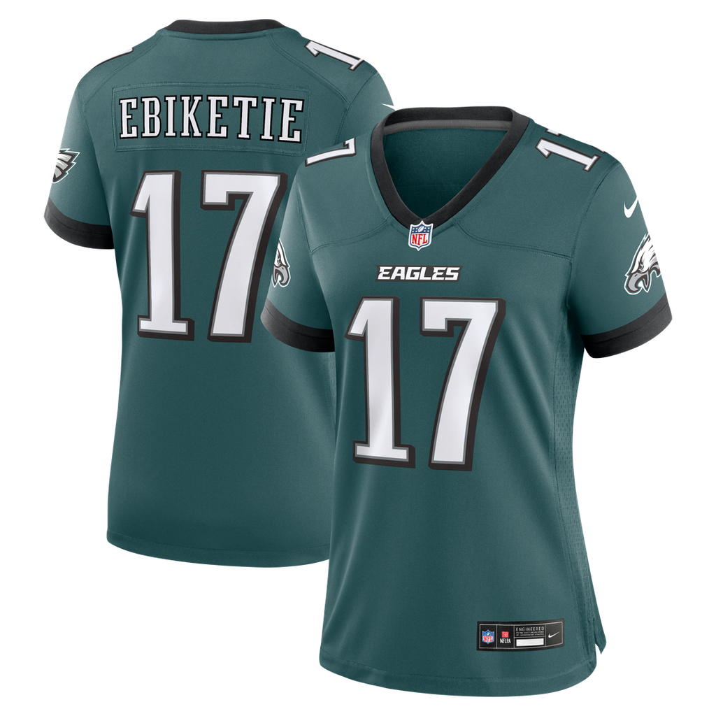 Arnold Ebiketie Philadelphia Eagles Nike Women's Team Game Official Jersey -  Midnight Green