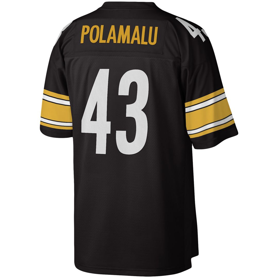 Troy Polamalu Pittsburgh Steelers Mitchell & Ness Legacy Replica Official Jersey - Black
