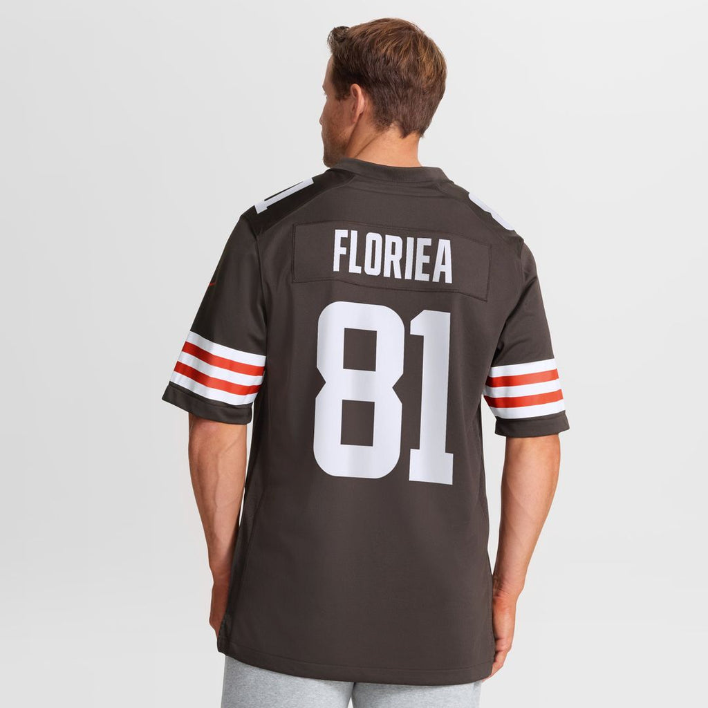 Luke Floriea Cleveland Browns Nike Team Game Jersey - Brown