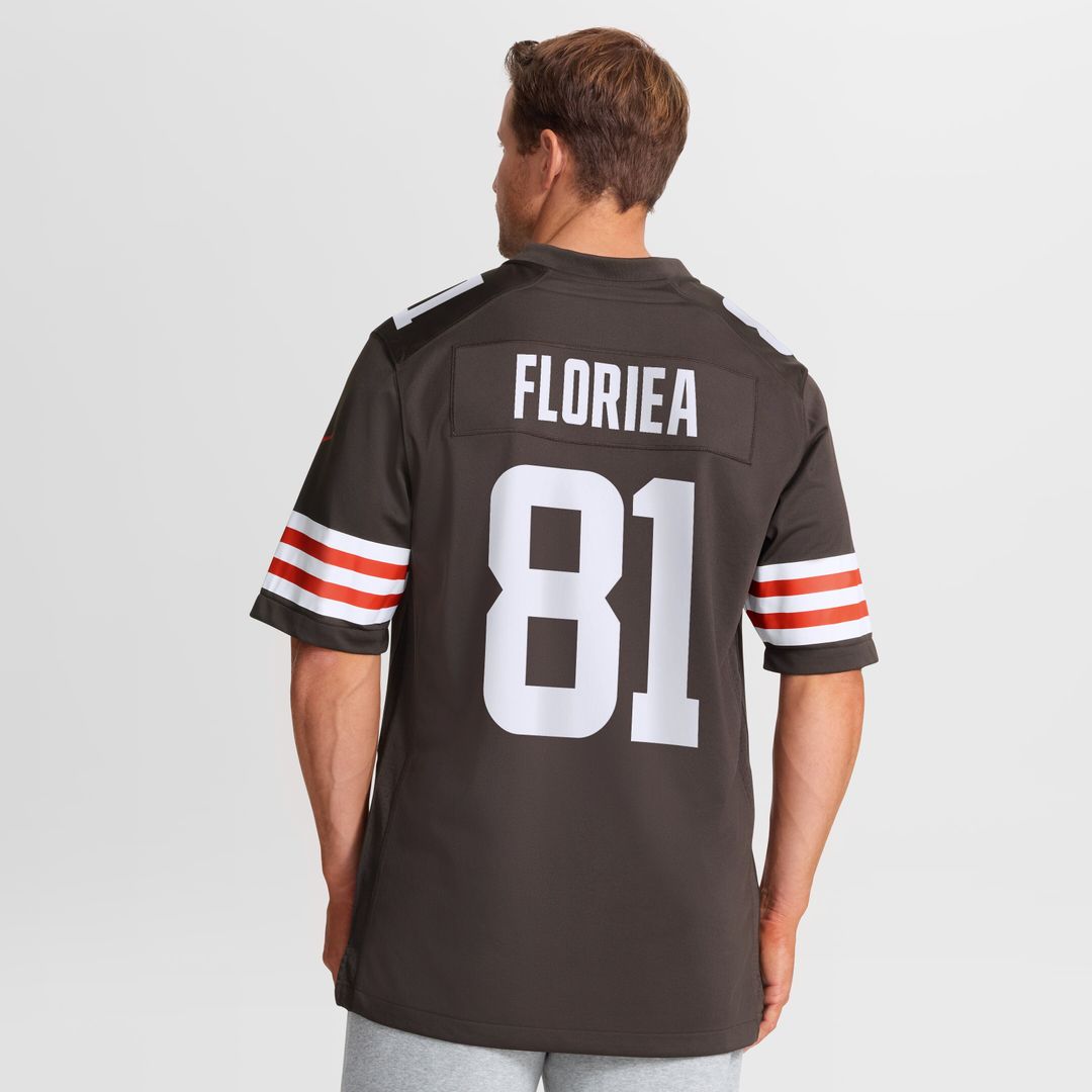 Luke Floriea Cleveland Browns Nike Team Game Jersey - Brown