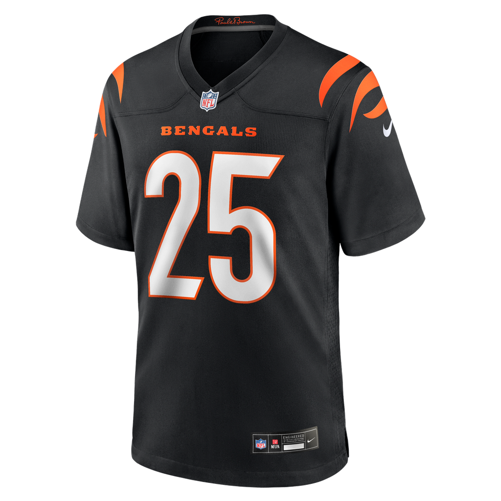 Tahj Brooks Cincinnati Bengals Nike Team Game Jersey - Black