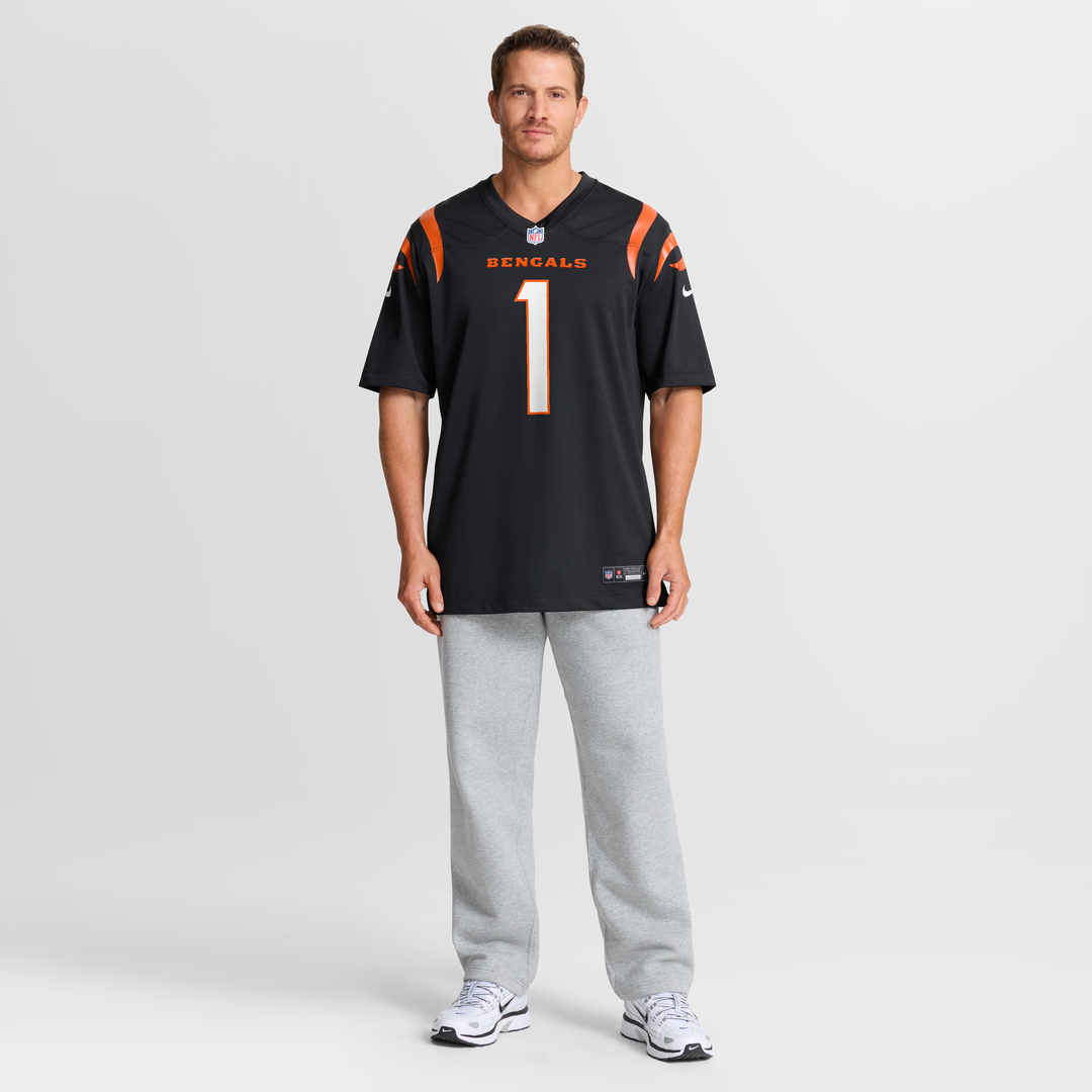 Number 1 Groom Cincinnati Bengals Nike Game Official Jersey - Black
