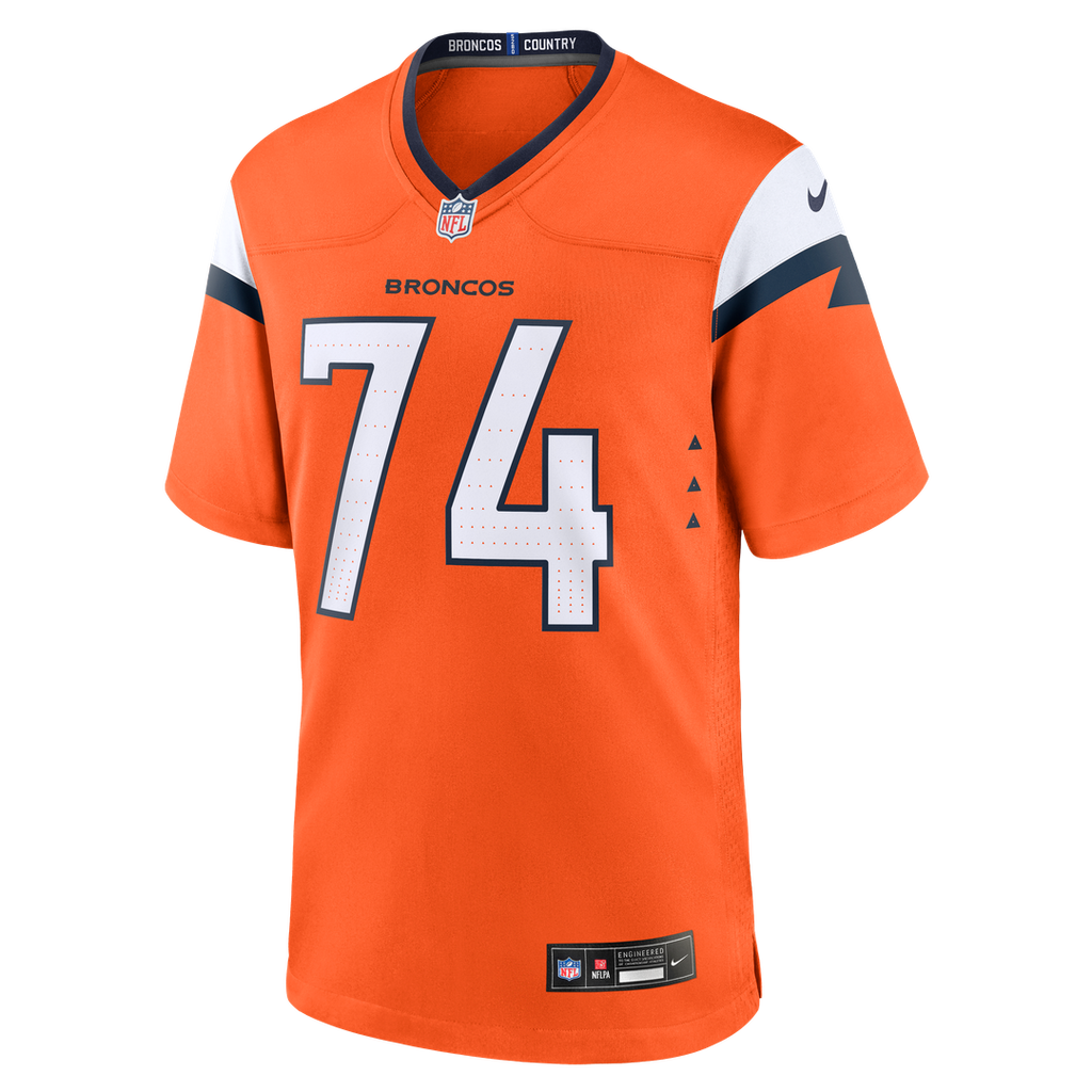 Ben Powers Denver Broncos Nike Team Game Official Jersey -  Orange