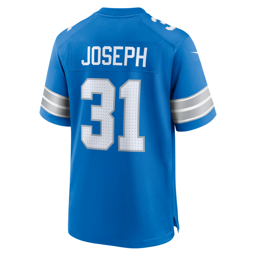 Kerby Joseph Detroit Lions Nike Team Game Jersey - Blue