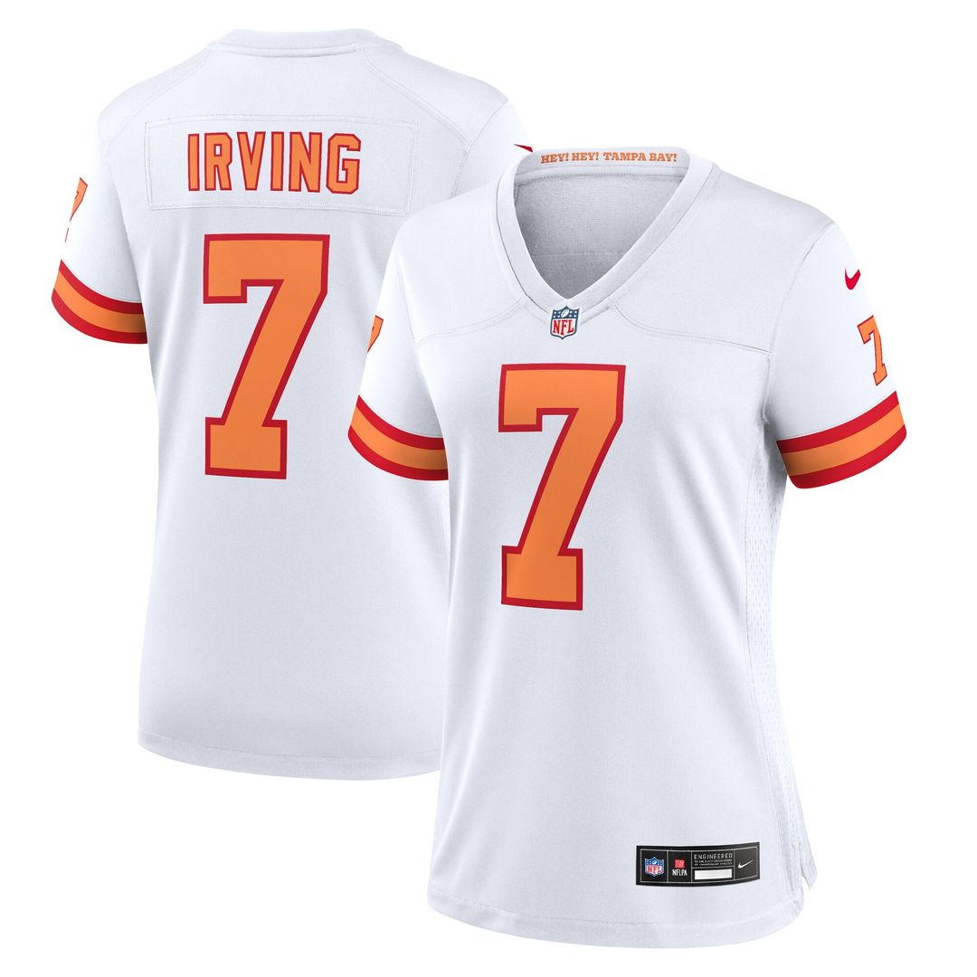 Bucky Irving '76 Tampa Bay Buccaneers Nike Women's  Game Official Jersey - White