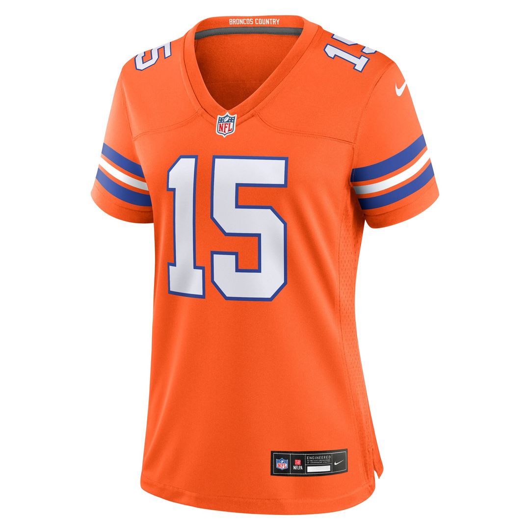 Nik Bonitto Denver Broncos Nike Women's Alternate 2 Mile High Collection 1977 Throwback Game Jersey - Orange