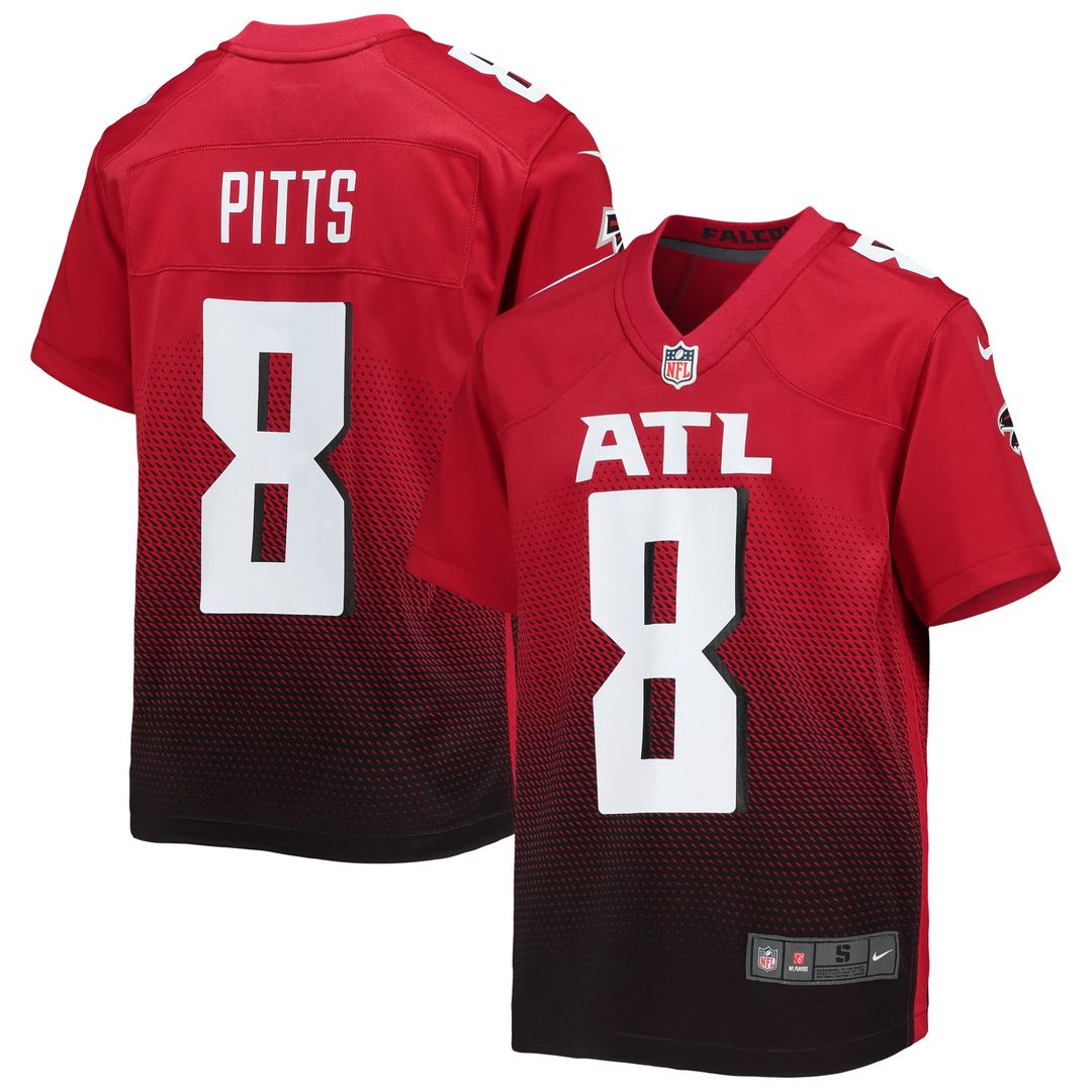 Kyle Pitts Sr. Atlanta Falcons Nike Youth Game Official Jersey - Red