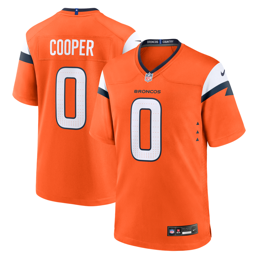 Jonathon Cooper Denver Broncos Nike Team Game Official Jersey -  Orange